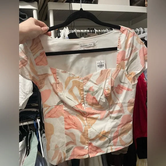 Abercrombie sweetheart cap sleeve top - Picture 2 of 4